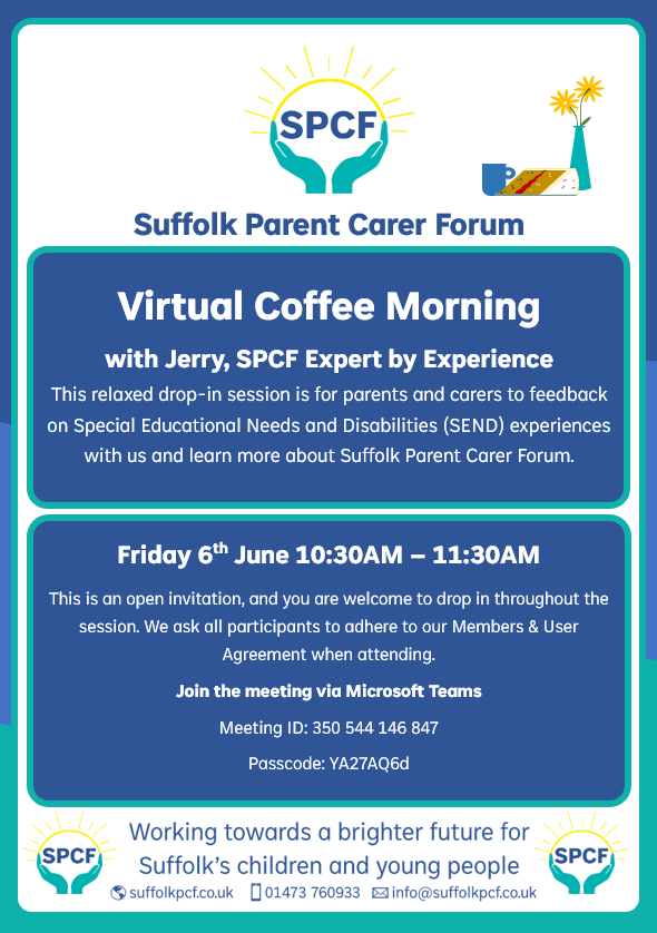 Virtual Coffee Morning 06-06-25 Poster